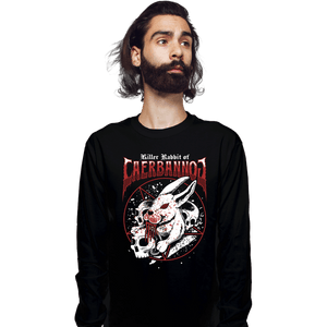 Secret_Shirts Long Sleeve Shirts, Unisex / Small / Black Killer Rabbit Metal