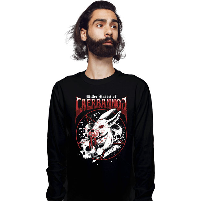 Secret_Shirts Long Sleeve Shirts, Unisex / Small / Black Killer Rabbit Metal