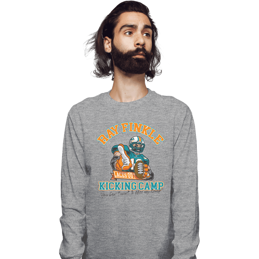 Shirts Long Sleeve Shirts, Unisex / Small / Sports Grey Ray Finkle Kicking Camp