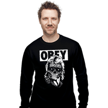 Load image into Gallery viewer, Shirts Long Sleeve Shirts, Unisex / Small / Black They Obey
