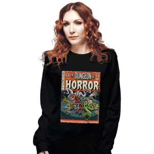 Shirts Long Sleeve Shirts, Unisex / Small / Black The Dungeon Of Horror