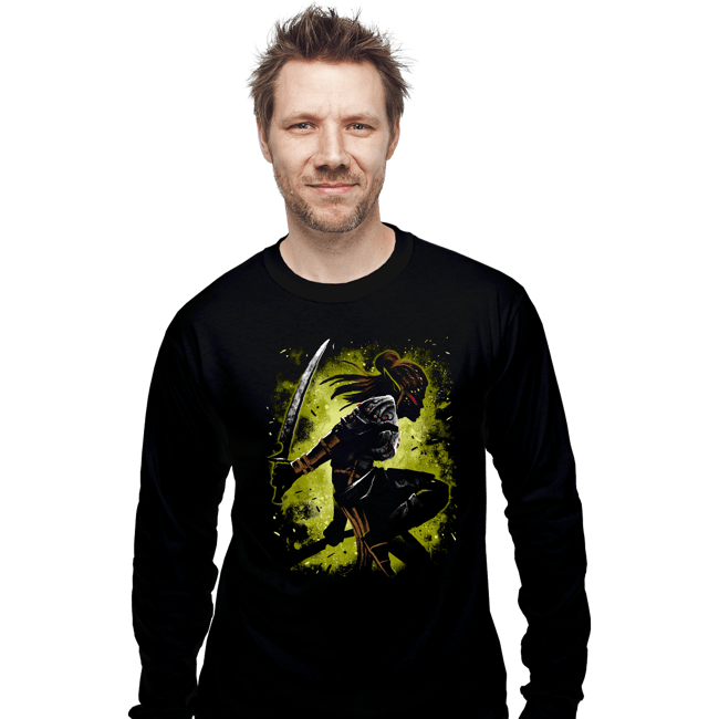 Daily_Deal_Shirts Long Sleeve Shirts, Unisex / Small / Black The Githyanki Warrior