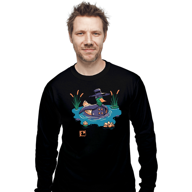 Secret_Shirts Long Sleeve Shirts, Unisex / Small / Black The Dark Duck
