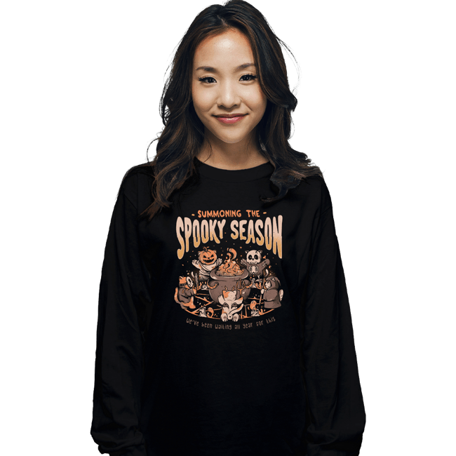 Daily_Deal_Shirts Long Sleeve Shirts, Unisex / Small / Black Summoning The Spooky Season