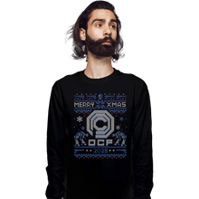 Load image into Gallery viewer, Daily_Deal_Shirts Long Sleeve Shirts, Unisex / Small / Black Happy Robo Xmas
