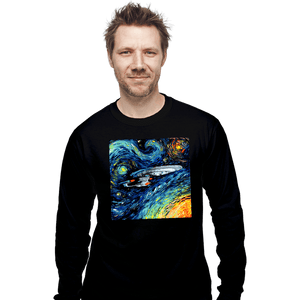 Last_Chance_Shirts Long Sleeve Shirts, Unisex / Small / Black Van Gogh Never Boldly Went