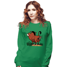 Load image into Gallery viewer, Daily_Deal_Shirts Long Sleeve Shirts, Unisex / Small / Irish Green Savannah Detective
