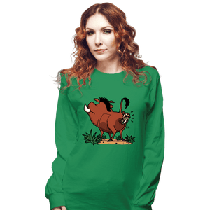 Daily_Deal_Shirts Long Sleeve Shirts, Unisex / Small / Irish Green Savannah Detective