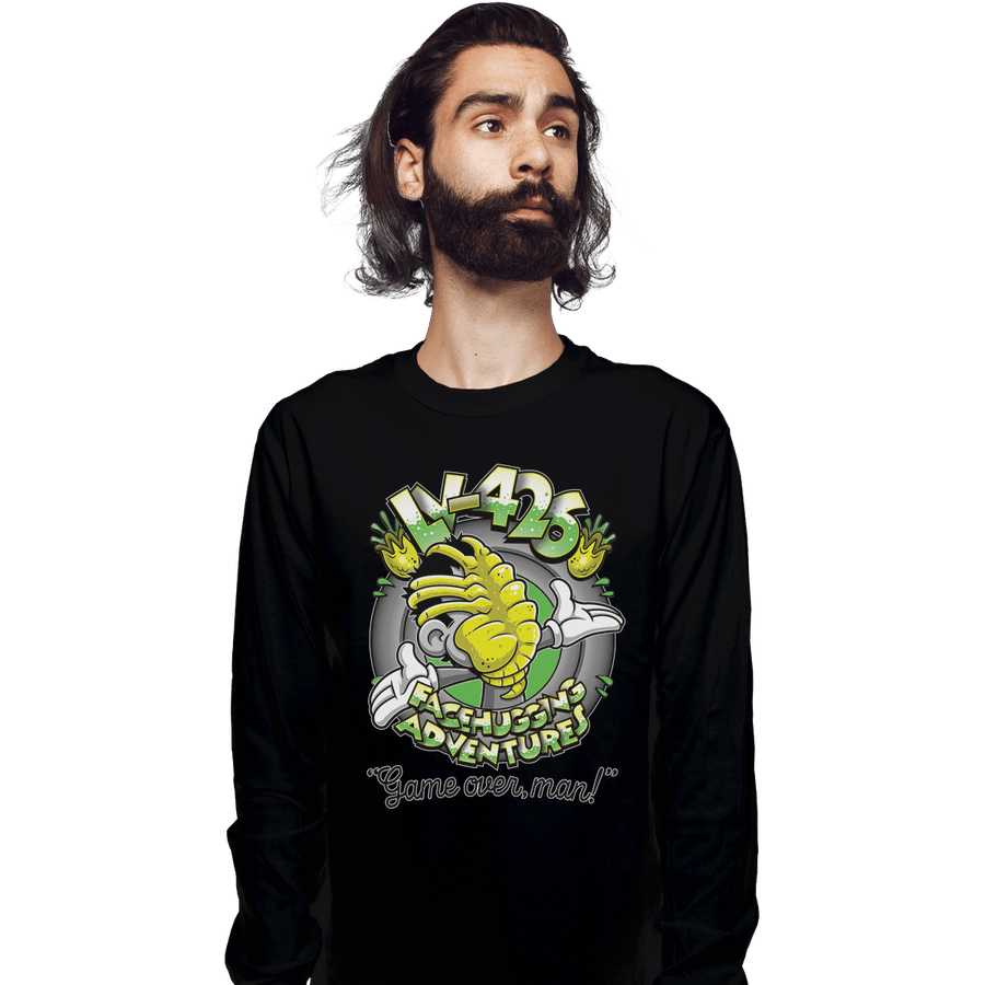 Shirts Long Sleeve Shirts, Unisex / Small / Black Facehugging Adventures