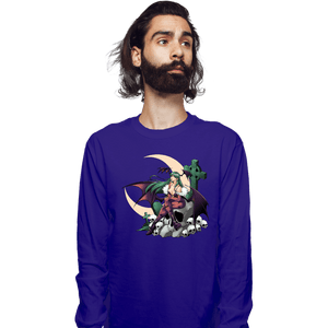Secret_Shirts Long Sleeve Shirts, Unisex / Small / Violet The Night Warrior