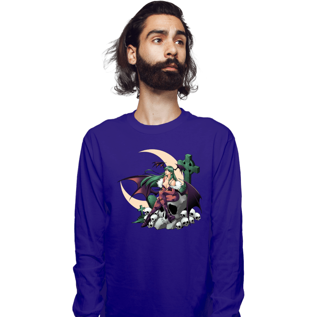 Secret_Shirts Long Sleeve Shirts, Unisex / Small / Violet The Night Warrior