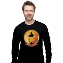 Load image into Gallery viewer, Shirts Long Sleeve Shirts, Unisex / Small / Black Goku on Sunset
