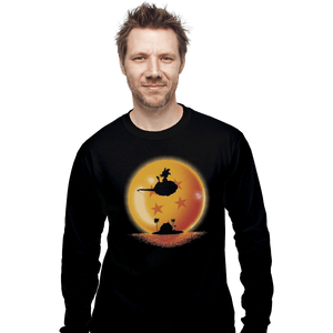 Shirts Long Sleeve Shirts, Unisex / Small / Black Goku on Sunset