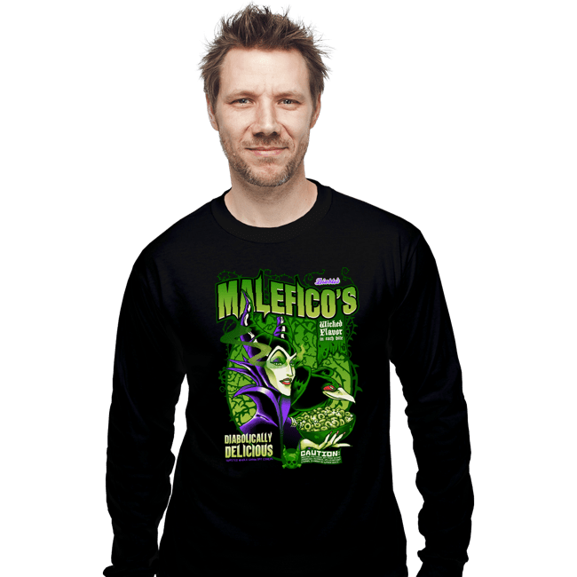 Shirts Long Sleeve Shirts, Unisex / Small / Black Maleficent Cereal