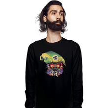 Load image into Gallery viewer, Shirts Long Sleeve Shirts, Unisex / Small / Black Majora&#39;s Mask
