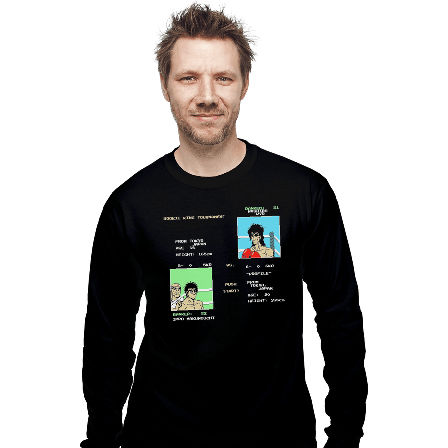 Shirts Long Sleeve Shirts, Unisex / Small / Black Gazelle Punch Out