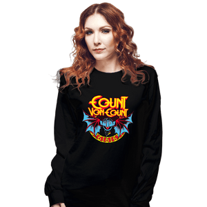Daily_Deal_Shirts Long Sleeve Shirts, Unisex / Small / Black The Count