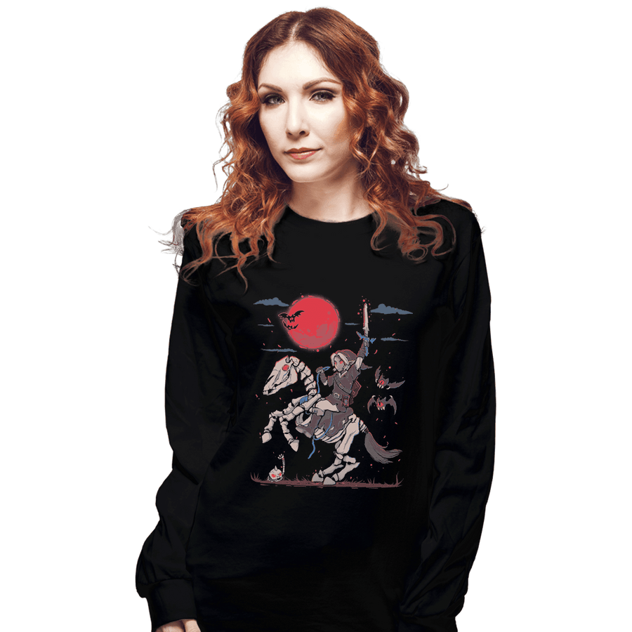 Shirts Long Sleeve Shirts, Unisex / Small / Black The Blood Moon Rising