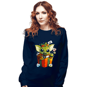 Daily_Deal_Shirts Long Sleeve Shirts, Unisex / Small / Navy Be My Baby