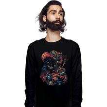 Load image into Gallery viewer, Daily_Deal_Shirts Long Sleeve Shirts, Unisex / Small / Black Colorful Captain
