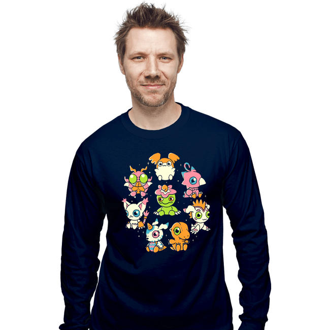 Secret_Shirts Long Sleeve Shirts, Unisex / Small / Navy Digi-Cute!