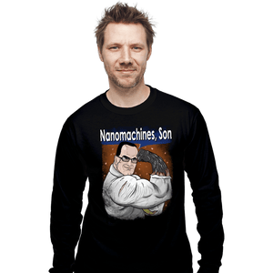 Daily_Deal_Shirts Long Sleeve Shirts, Unisex / Small / Black Nanomachines, Son