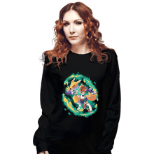 Load image into Gallery viewer, Shirts Long Sleeve Shirts, Unisex / Small / Black Digi Fox
