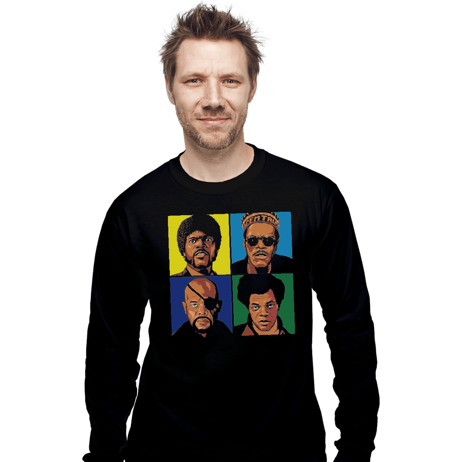 Shirts Long Sleeve Shirts, Unisex / Small / Black Pop Sam Jackson