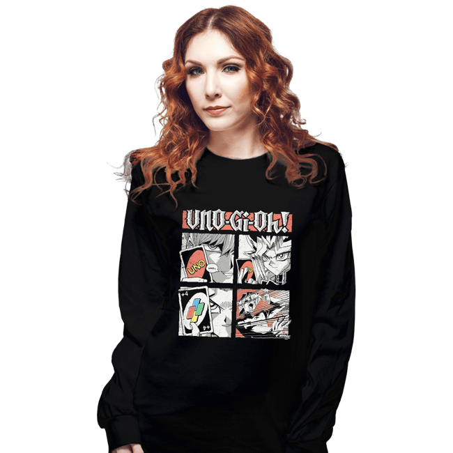Secret_Shirts Long Sleeve Shirts, Unisex / Small / Black UNO-Gi-Oh!!