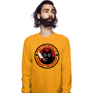 Daily_Deal_Shirts Long Sleeve Shirts, Unisex / Small / Gold Pet Friendly Human Tolerant