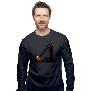 Shirts Long Sleeve Shirts, Unisex / Small / Dark Heather Dark Slingshot