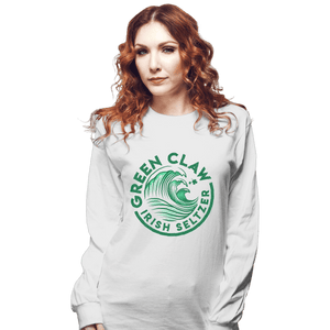 Secret_Shirts Long Sleeve Shirts, Unisex / Small / White Green Claw