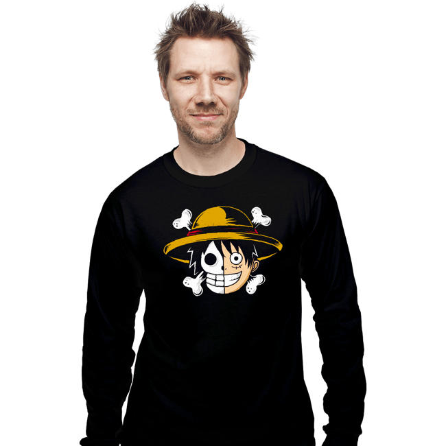 Shirts Long Sleeve Shirts, Unisex / Small / Black Straw Hat!