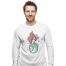 Load image into Gallery viewer, Shirts Long Sleeve Shirts, Unisex / Small / White The Mermaid
