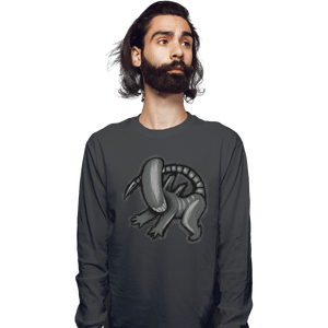 Shirts Long Sleeve Shirts, Unisex / Small / Charcoal The Xeno King