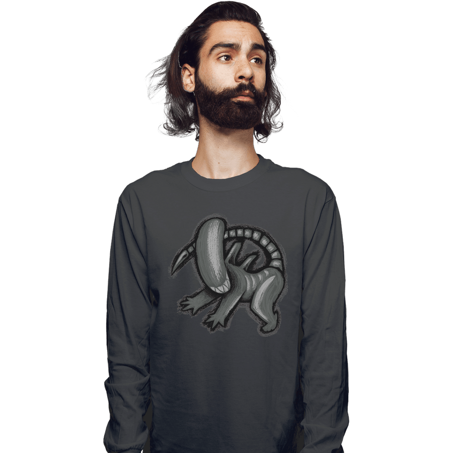 Shirts Long Sleeve Shirts, Unisex / Small / Charcoal The Xeno King