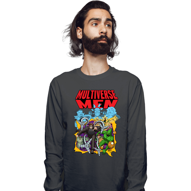 Daily_Deal_Shirts Long Sleeve Shirts, Unisex / Small / Charcoal Multiverse Men