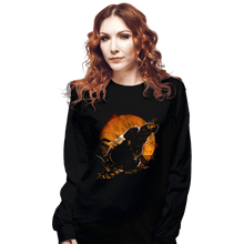 Load image into Gallery viewer, Shirts Long Sleeve Shirts, Unisex / Small / Black The Leaf On The Wind
