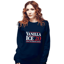 Load image into Gallery viewer, Shirts Long Sleeve Shirts, Unisex / Small / Navy Vanilla Ice 20
