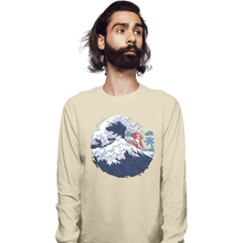 Load image into Gallery viewer, Shirts Long Sleeve Shirts, Unisex / Small / Natural Funky Wave

