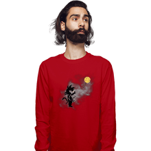 Load image into Gallery viewer, Shirts Long Sleeve Shirts, Unisex / Small / Red Saiyan With Balloon
