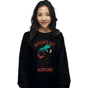 Daily_Deal_Shirts Long Sleeve Shirts, Unisex / Small / Black Witches Get Scritches