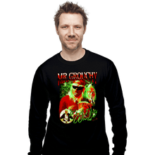 Load image into Gallery viewer, Shirts Long Sleeve Shirts, Unisex / Small / Black Mr Grouchy x CoDdesigns Dirty World
