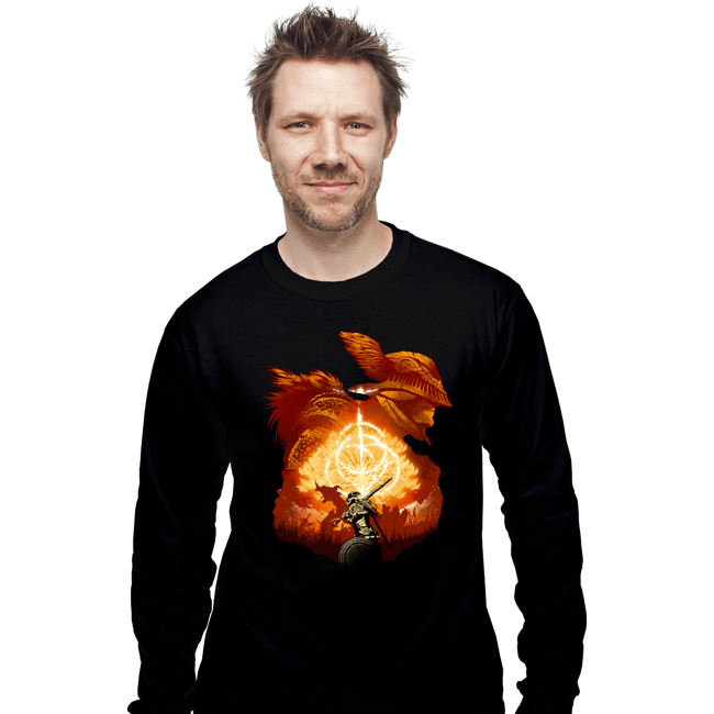 Daily_Deal_Shirts Long Sleeve Shirts, Unisex / Small / Black Elden Adventure