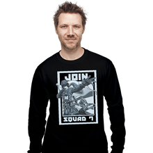 Load image into Gallery viewer, Shirts Long Sleeve Shirts, Unisex / Small / Black Join Squad 7
