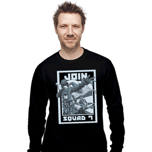 Shirts Long Sleeve Shirts, Unisex / Small / Black Join Squad 7