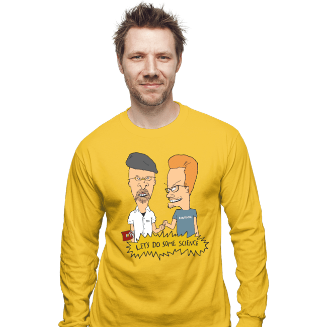 Shirts Long Sleeve Shirts, Unisex / Small / Gold Let's Do Some Science