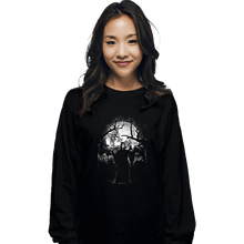 Load image into Gallery viewer, Shirts Long Sleeve Shirts, Unisex / Small / Black Moonlight Ghost
