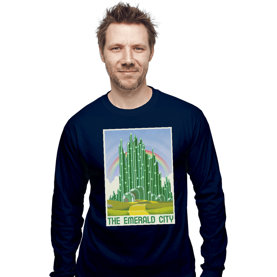 Shirts Long Sleeve Shirts, Unisex / Small / Navy Visit The Emerald City