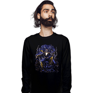 Daily_Deal_Shirts Long Sleeve Shirts, Unisex / Small / Black Hail To The King Adam